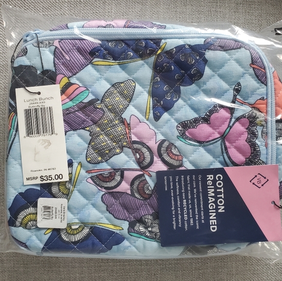 Vera Bradley Butterfly By Lunch Bunch Bag - Picture 6 of 7